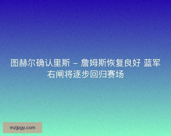 图赫尔确认里斯 - 詹姆斯恢复良好 蓝军右闸将逐步回归赛场